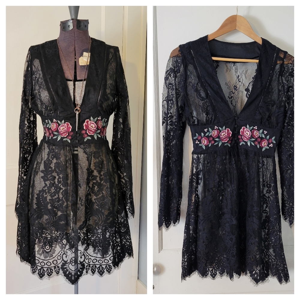 Eyelash Lace Dress